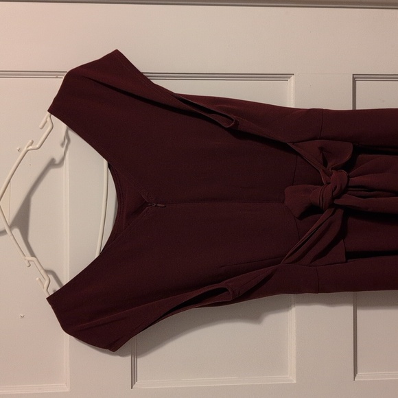 LOFT Burgundy Midi Dress - Picture 5 of 8